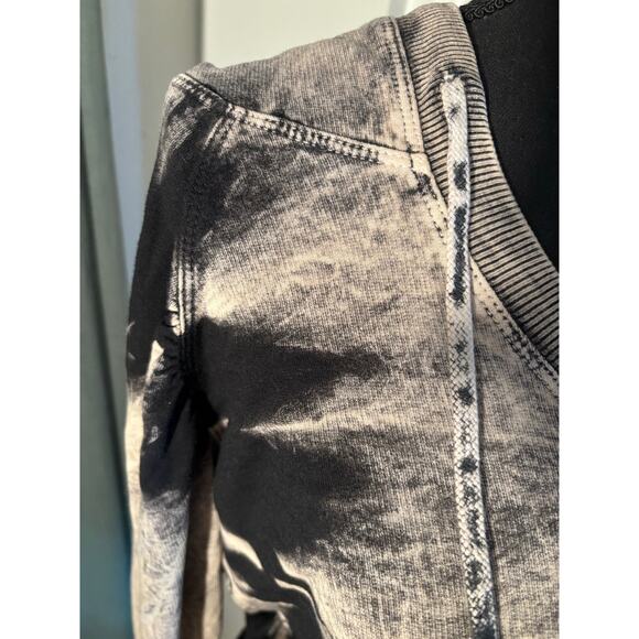 HARD TAIL FOREVER Pullover TieDye Mineral Wash V Neck Slouchy Hoodie Street Wear - Picture 8 of 10